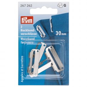 Prym Rockbundverschlüsse ST 30 mm silberfarbig
