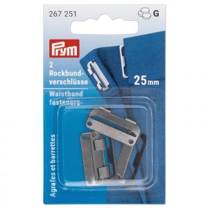 Prym Rockbundverschlüsse ST 25 mm schwarz