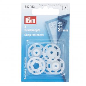 Prym Annäh-Druckknöpfe KST 21 mm transparent