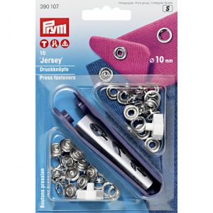 Prym NF-Druckknopf Jersey Zackenring MS 10 mm silberfarbig