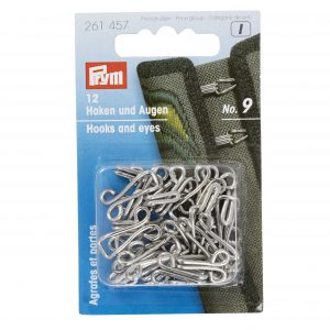 Prym Joppenhaken und Augen EIS 9 silberfarbig