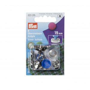 Prym Überziehbare Knöpfe mit Werkzeug MS 15 mm goldfarbig