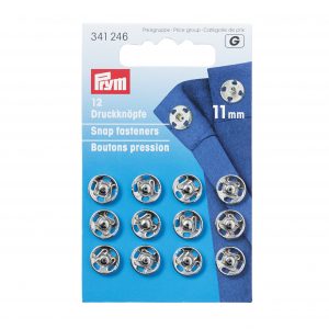 Prym Annäh-Druckknöpfe MS 11 mm silberfarbig