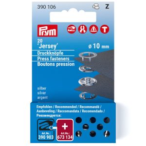 Prym NF-Nachfüllp. für 390107 MS Zackenring 10 mm silberfarbig