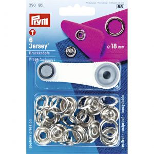 Prym NF-Druckknopf Jersey MS 18 mm silberfarbig