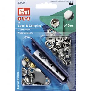 Prym NF-Druckknopf Sport & Camping MS 15 mm silberfarbig