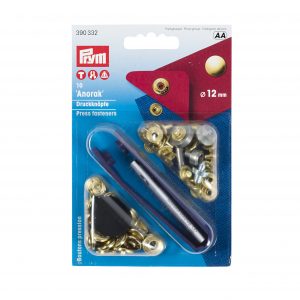 Prym NF-Druckknopf Anorak MS 12 mm goldfarbig