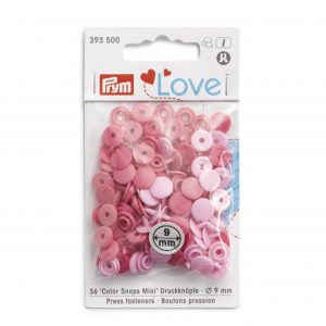 Prym Love Color Snaps 9mm Mini Mischpackung rosa