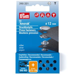 Prym NF-Nachfüllp. für 390330 MS 12 mm silberfarbig