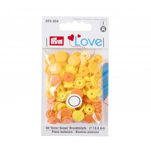 Prym Love Druckknopf Color KST 12,4 mm gelb