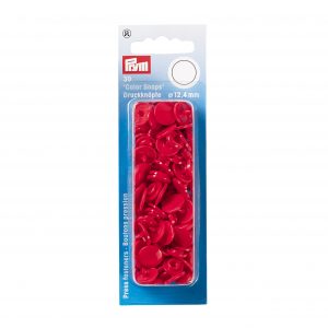 Prym NF Druckkn Color Snaps rund 12,4 mm rot