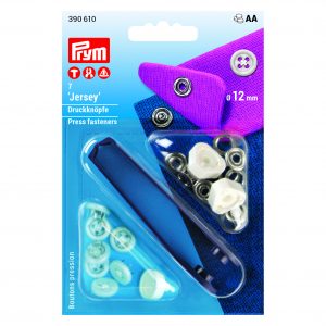 Prym NF-Druckknopf Jersey Annähoptik VA 12 mm weiß
