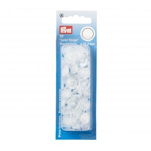 Prym NF-Druckknopf Color Snaps rund 12,4 mm transparent glänzend