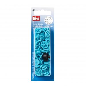 Prym NF-Druckknopf Color Snaps Blume 13,6 mm türkis