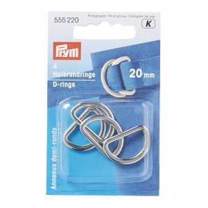 Prym Halbrundringe 20 mm silberfarbig