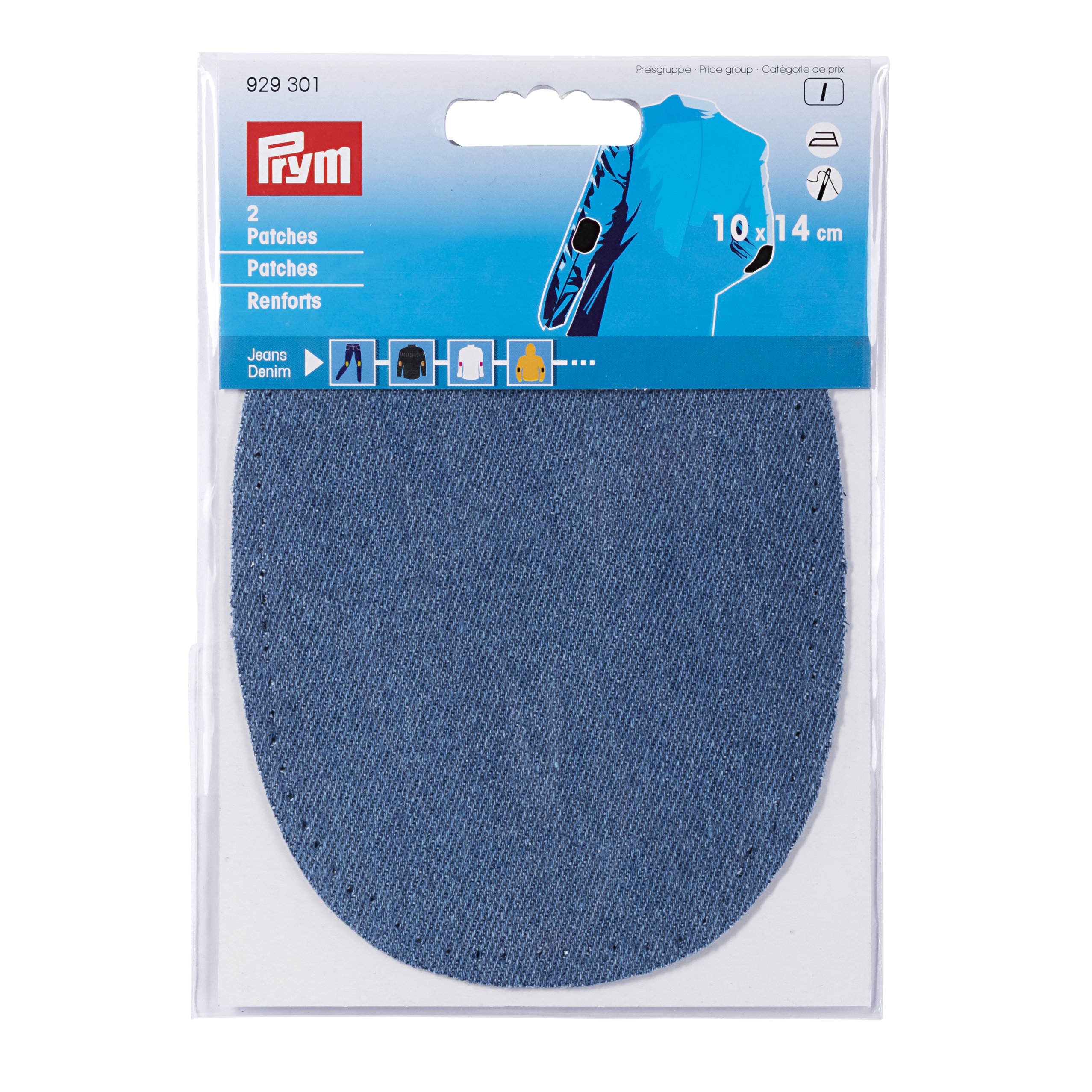 Prym Patches Jeans (bügeln) 10 x 14 cm mittelblau
