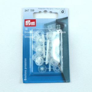 Prym Annäh-Druckknöpfe KST 10 mm transparent