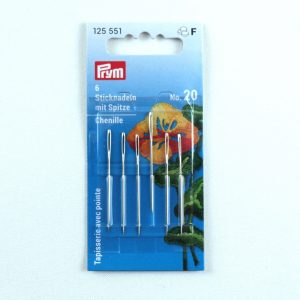 Prym Sticknadeln mit Sp. ST 20 1,00 x 43 mm silberfarbig