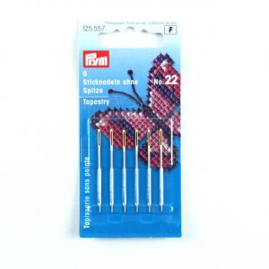 Prym Sticknadeln ohne Sp. ST 22 0,90 x 40 mm silberfarbig