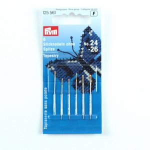 Prym Sticknadeln ohne Sp. ST 24-26 silberfarbig