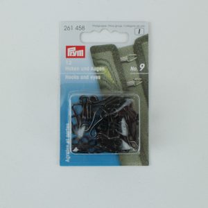 Prym Joppenhaken und Augen EIS 9 schwarz