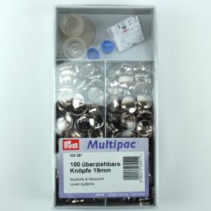 Prym Überziehbare Knöpfe MS 30“ 19mm, silber