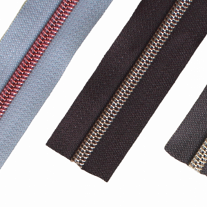 Reißverschluss Meterware Spiral, mit metallisierter Kunststoffspirale 6mm