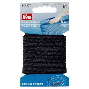 Standard-Elastic, schwarz, 7 mm