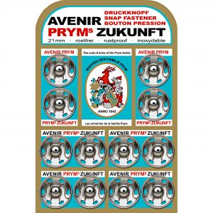 Annäh-Druckknöpfe, silber, 21 mm