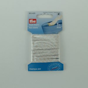 Flach-Elastic, weiß, 6 mm