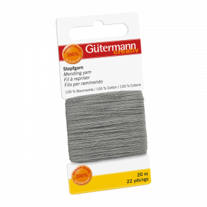 Gütermann Stopfgarn 20m Kärtchen 100% Baumwolle (Karton á 5 Kärtchen)