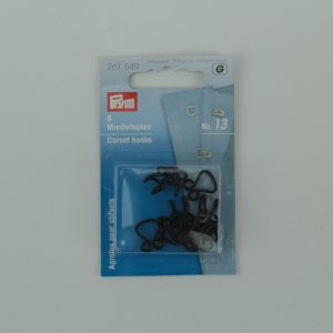 Miederhaken, schwarz, No. 13