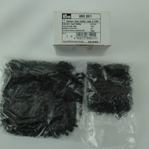 Federhaken und Augen MS, schwarz, No. 2