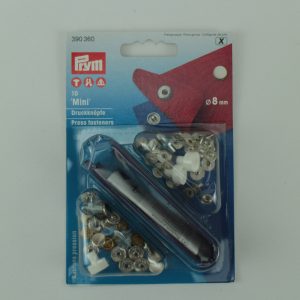 Druckknöpfe mini, silber, 8 mm