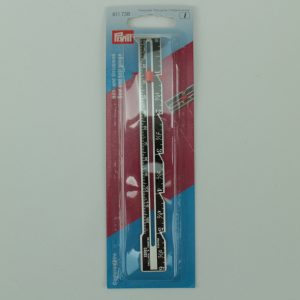 Näh- und Strickmaß, silber/schwarz, 15 cm