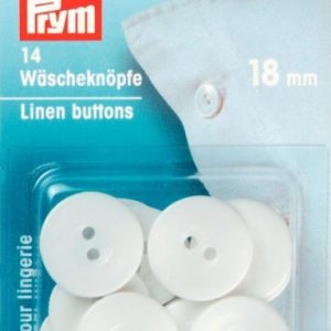 Prym Wäscheknöpfe 18mm koch- und mangelfest