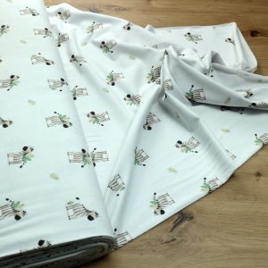 Baumwoll Jersey Stoff bedruckt, Meterware – Elastischer Baumwolljersey für Kleidung & Nähen