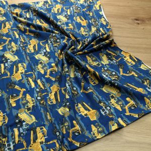 Baumwoll Jersey Stoff bedruckt, Meterware – Elastischer Baumwolljersey für Kleidung & Nähen
