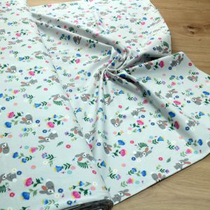 Baumwoll Jersey Stoff bedruckt, Meterware – Elastischer Baumwolljersey für Kleidung & Nähen