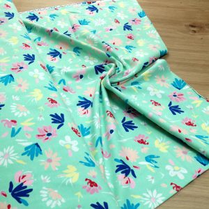 Baumwoll Jersey Stoff bedruckt, Meterware – Elastischer Baumwolljersey für Kleidung & Nähen