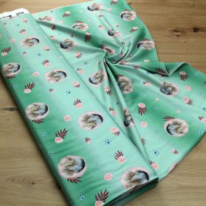 Baumwoll Jersey Stoff bedruckt, Meterware – Elastischer Baumwolljersey für Kleidung & Nähen
