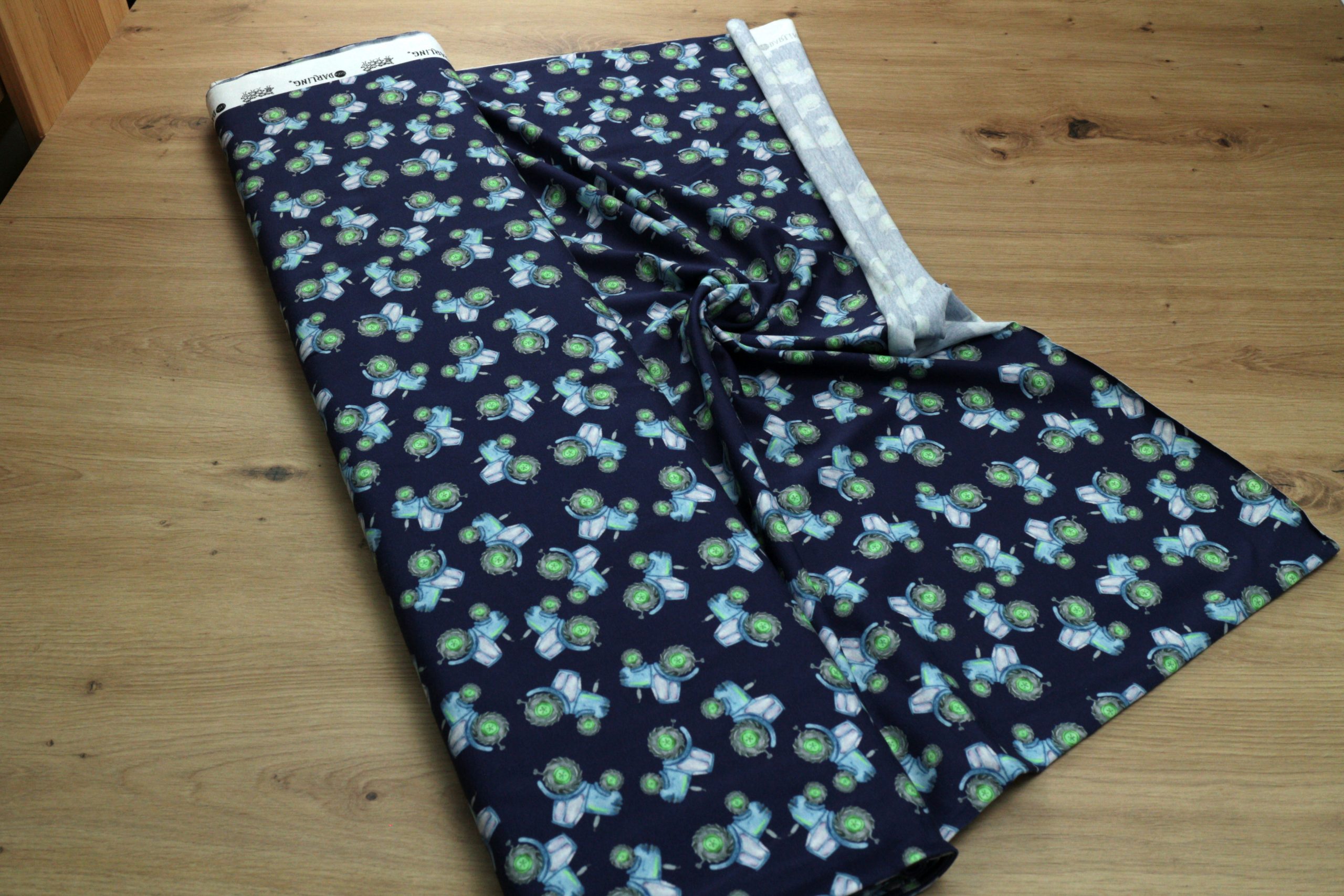 Baumwoll Jersey Stoff bedruckt, Meterware – Elastischer Baumwolljersey für Kleidung & Nähen
