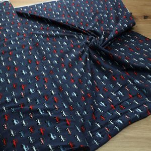 Baumwoll Jersey Stoff bedruckt, Meterware – Elastischer Baumwolljersey für Kleidung & Nähen