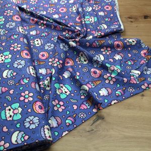 Baumwoll Jersey Stoff bedruckt, Meterware – Elastischer Baumwolljersey für Kleidung & Nähen
