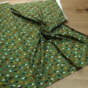 Baumwoll Jersey Stoff bedruckt, Meterware – Elastischer Baumwolljersey für Kleidung & Nähen