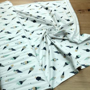 Baumwoll Jersey Stoff bedruckt, Meterware – Elastischer Baumwolljersey für Kleidung & Nähen