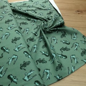 Baumwoll Jersey Stoff bedruckt, Meterware – Elastischer Baumwolljersey für Kleidung & Nähen