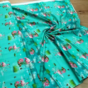 Baumwoll Jersey Stoff bedruckt, Meterware – Elastischer Baumwolljersey für Kleidung & Nähen