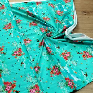 Baumwoll Jersey Stoff bedruckt, Meterware – Elastischer Baumwolljersey für Kleidung & Nähen