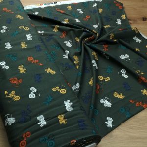 Baumwoll Jersey Stoff bedruckt, Meterware – Elastischer Baumwolljersey für Kleidung & Nähen